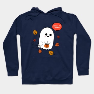 Sad ghost with a pumpkin Hoodie